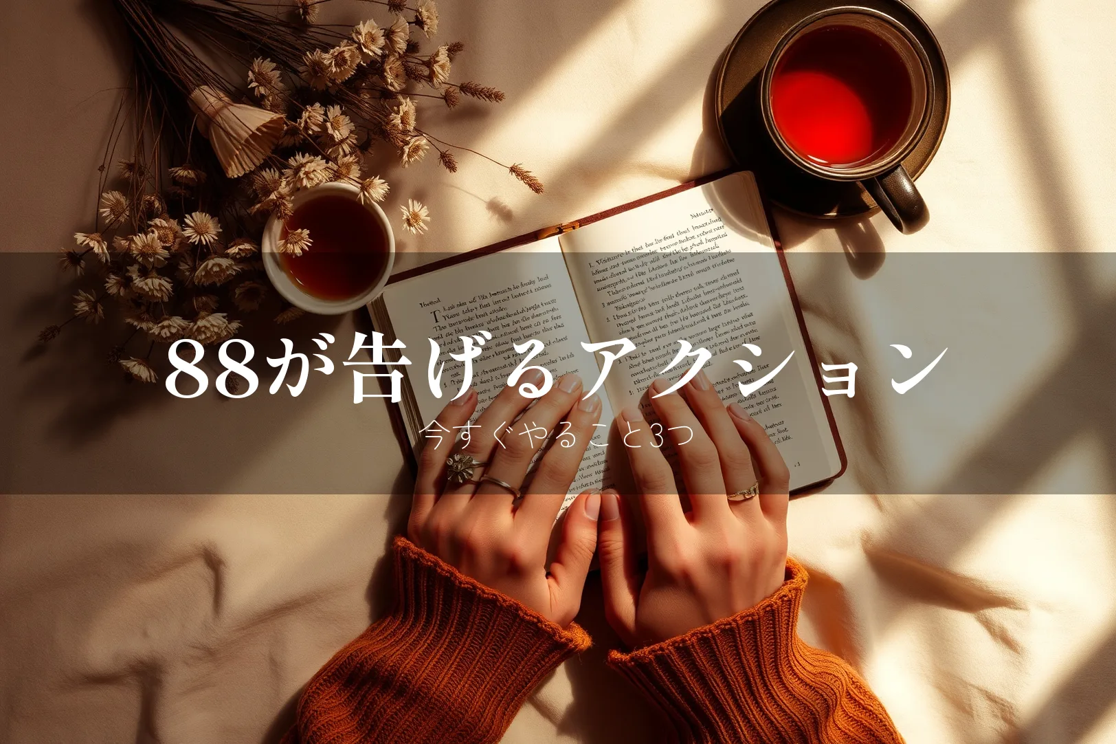 88が告げるアクション 今すぐやること3つ
