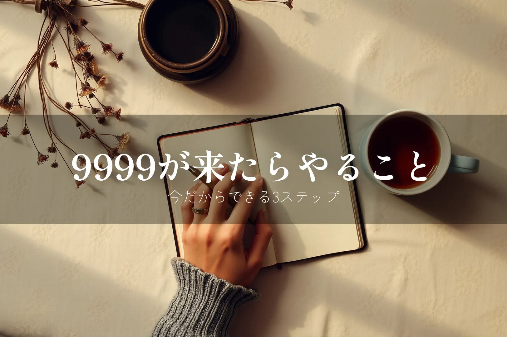 エンジェルナンバー9999を見たらやるべきこと
