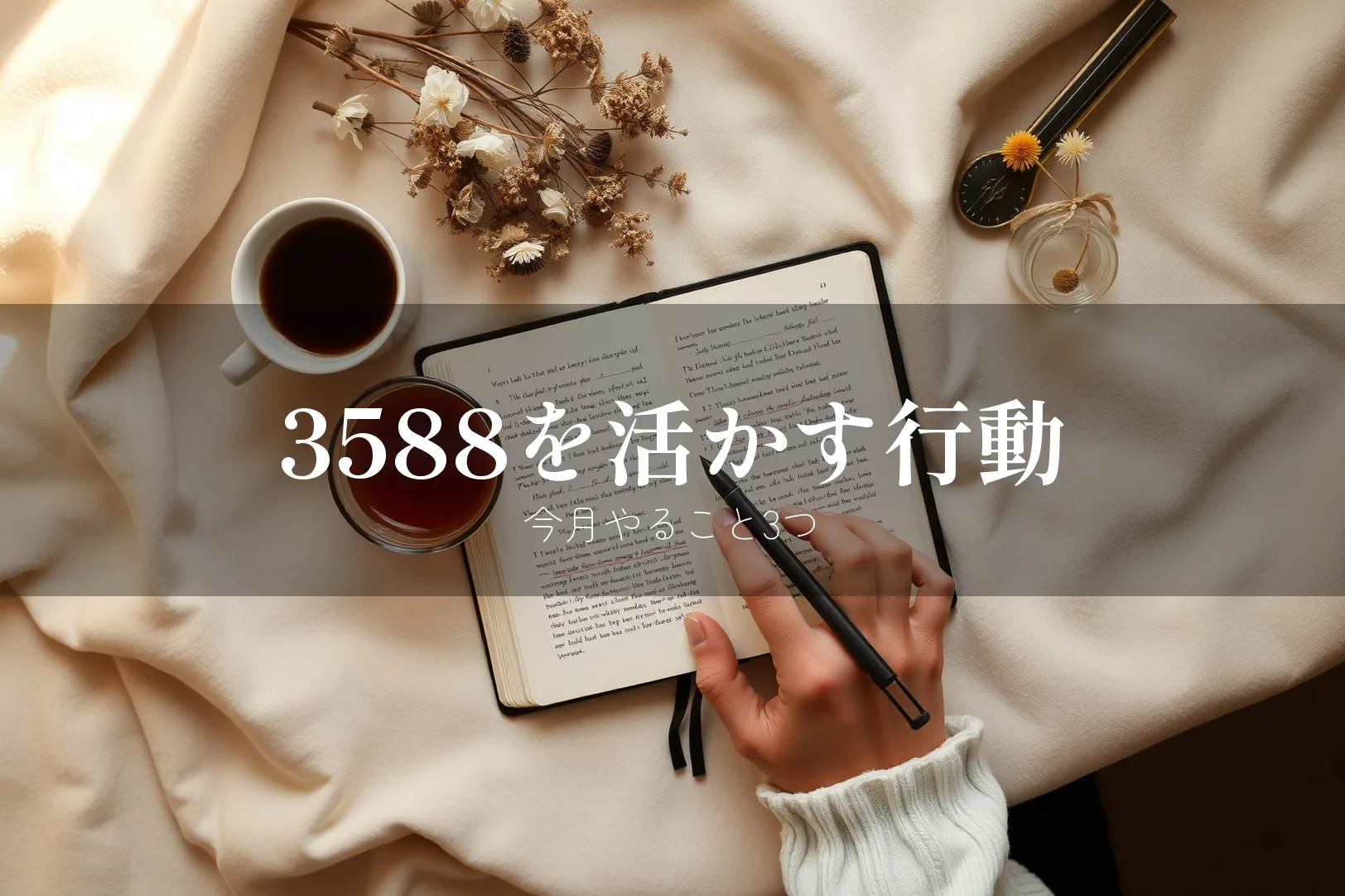 エンジェルナンバー3588を見たらやるべきこと