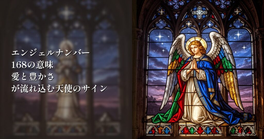 エンジェルナンバー168の意味|愛と豊かさが流れ込む天使のサイン