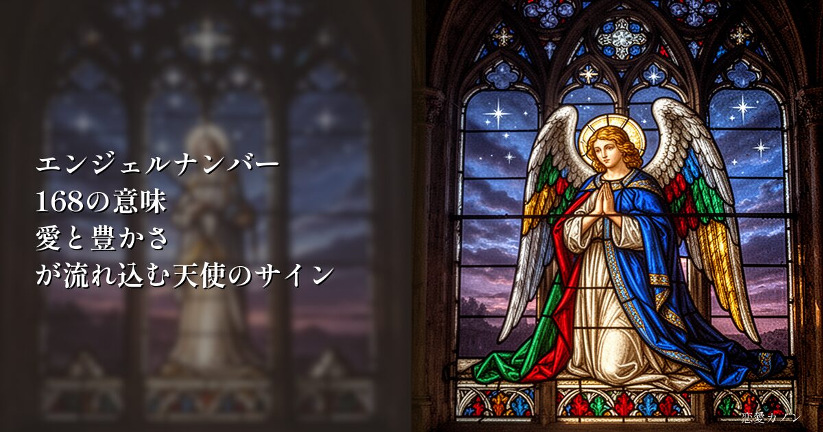 エンジェルナンバー168の意味|愛と豊かさが流れ込む天使のサイン