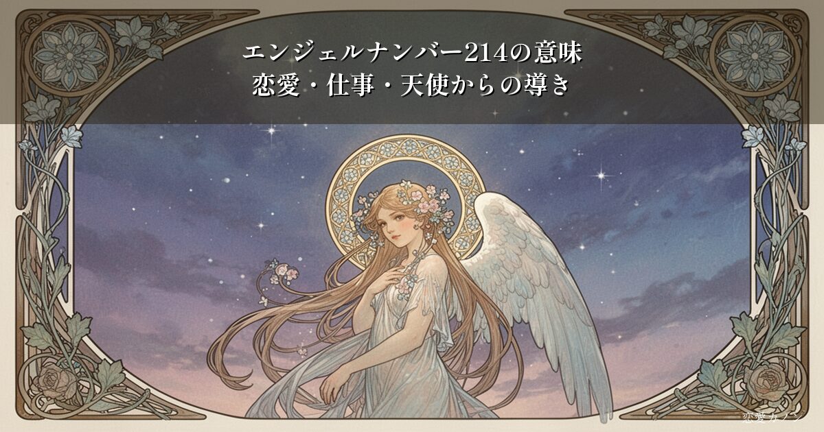 エンジェルナンバー214の意味|恋愛・仕事・天使からの導き