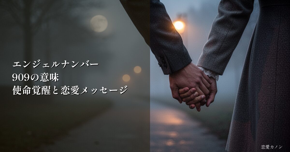 エンジェルナンバー909の意味|使命覚醒と恋愛メッセージ