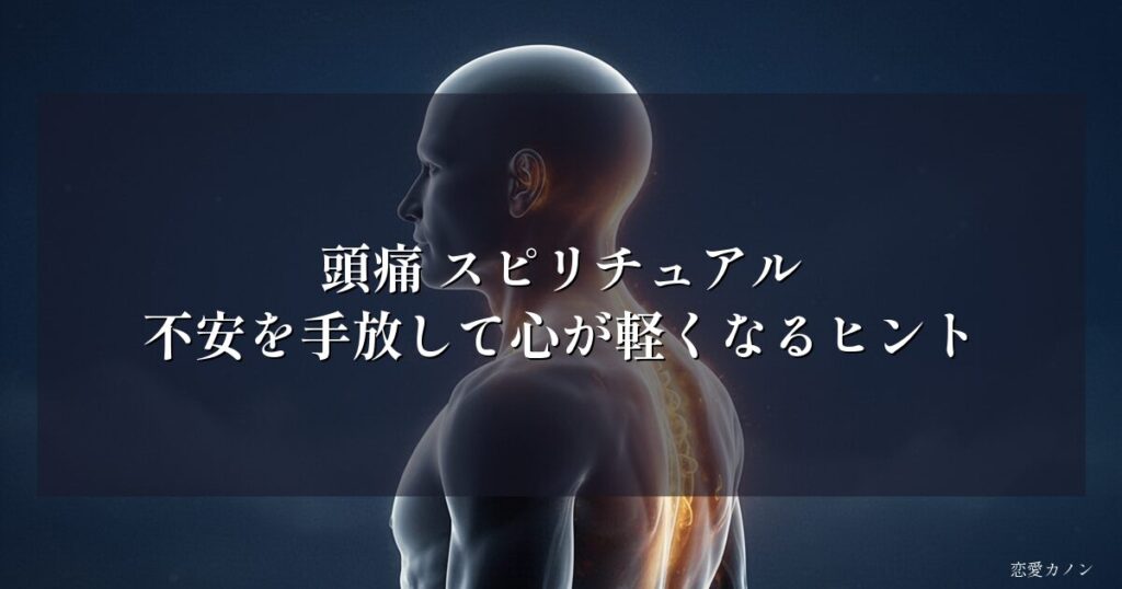 頭痛 スピリチュアル｜不安を手放して心が軽くなるヒント