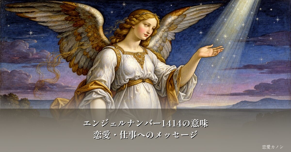 エンジェルナンバー1414の意味|恋愛・仕事へのメッセージ