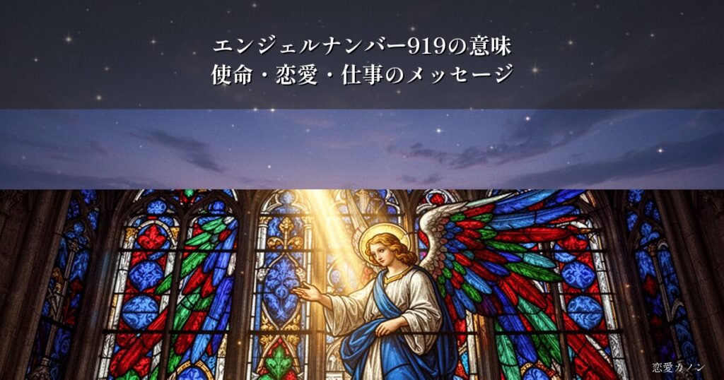 エンジェルナンバー919の意味｜使命・恋愛・仕事のメッセージ