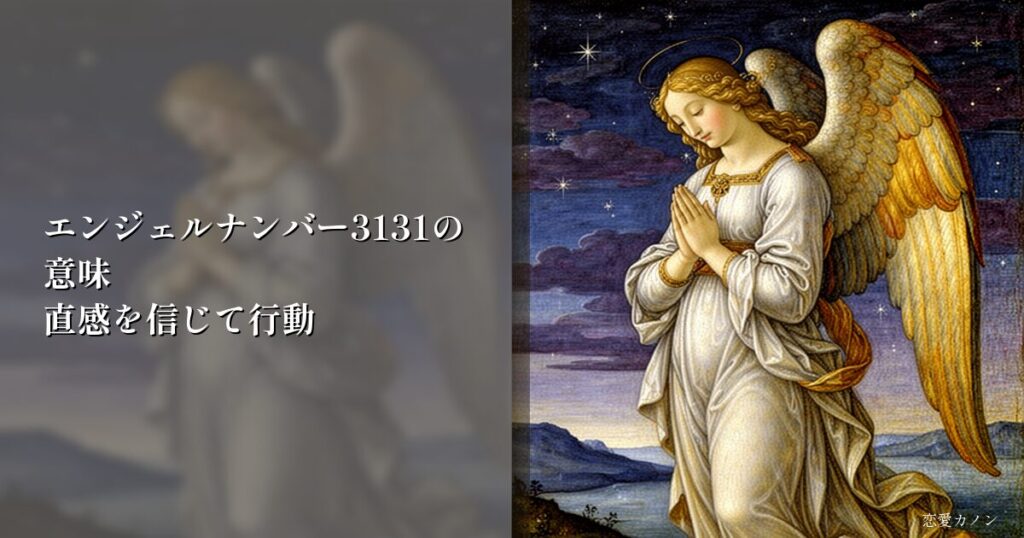 エンジェルナンバー3131の意味｜直感を信じて行動