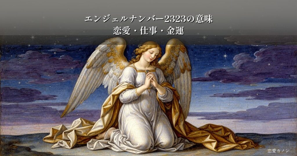 エンジェルナンバー2323の意味｜恋愛・仕事・金運