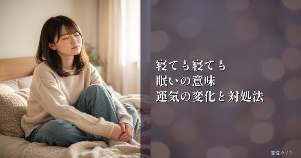 寝ても寝ても眠いの意味|運気の変化と対処法