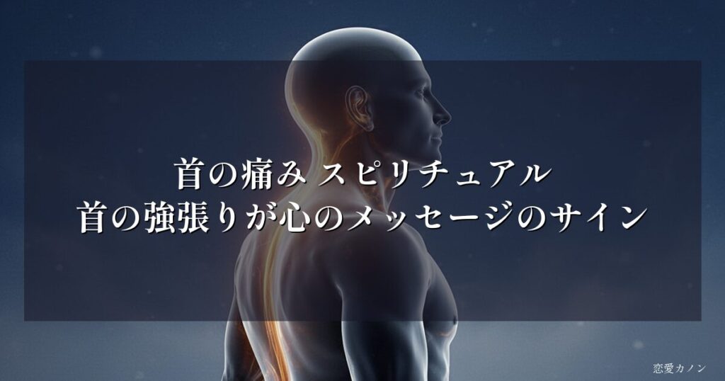 首の痛み スピリチュアル|首の強張りが心のメッセージのサイン