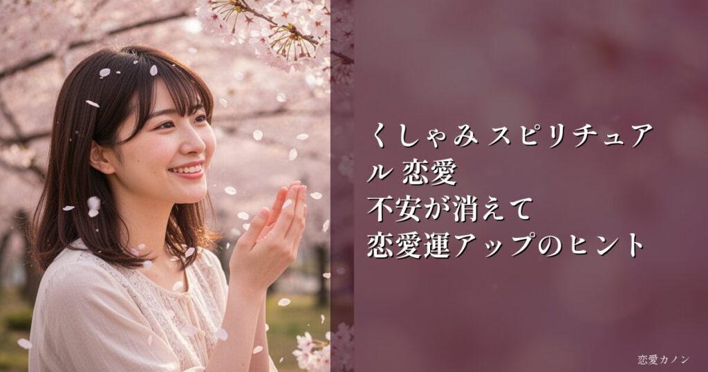 くしゃみ スピリチュアル 恋愛|不安が消えて恋愛運アップのヒント