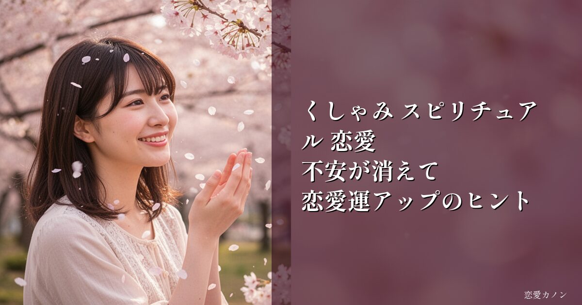 くしゃみ スピリチュアル 恋愛|不安が消えて恋愛運アップのヒント