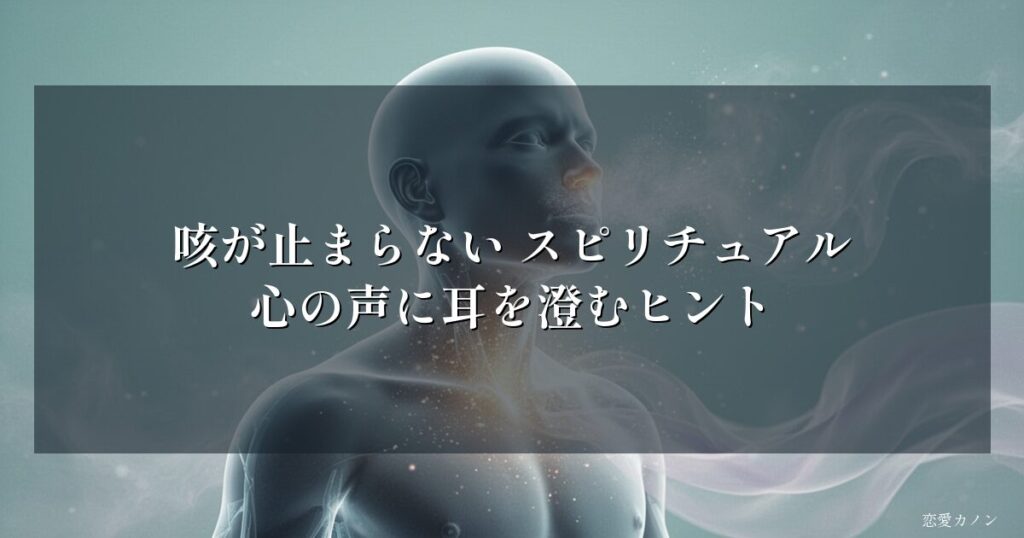 咳が止まらない スピリチュアル|心の声に耳を澄むヒント