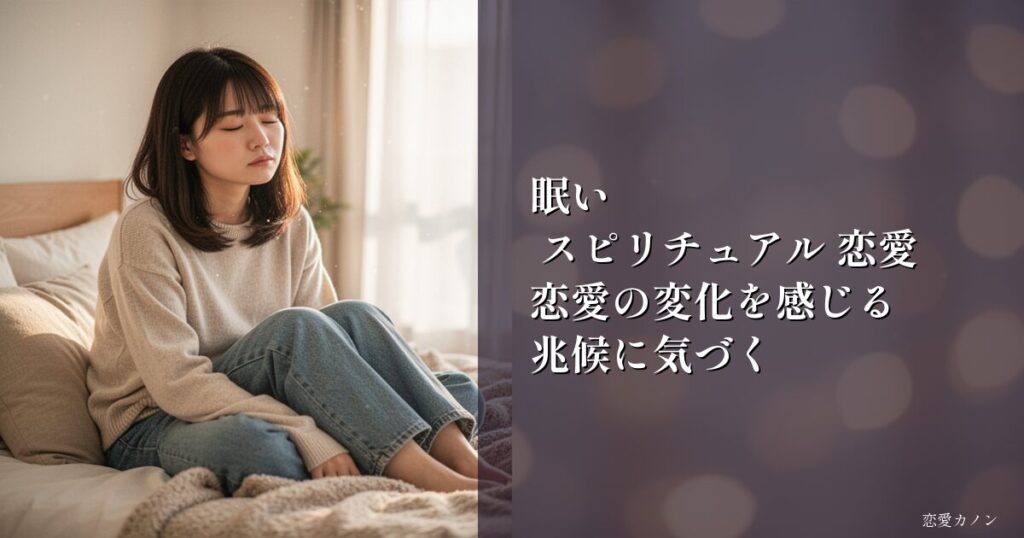 眠い スピリチュアル 恋愛|恋愛の変化を感じる兆候に気づく