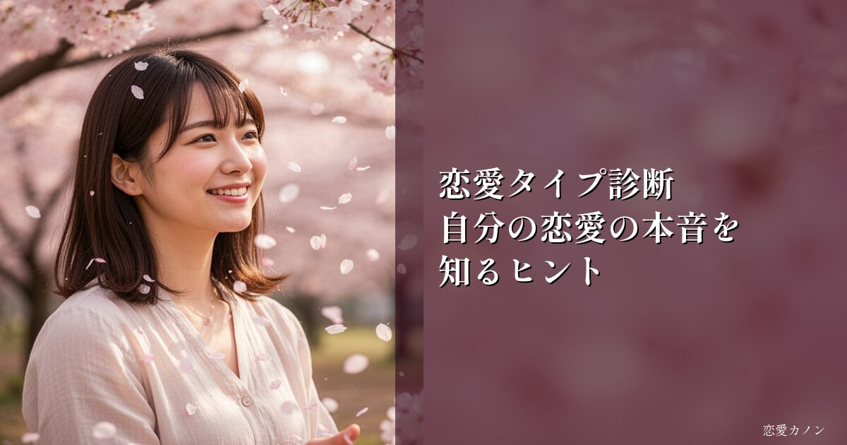 恋愛タイプ診断|自分の恋愛の本音を知るヒント