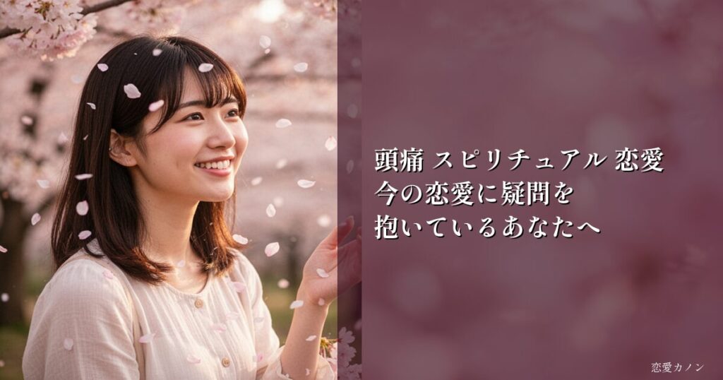 頭痛 スピリチュアル 恋愛|今の恋愛に疑問を抱いているあなたへ