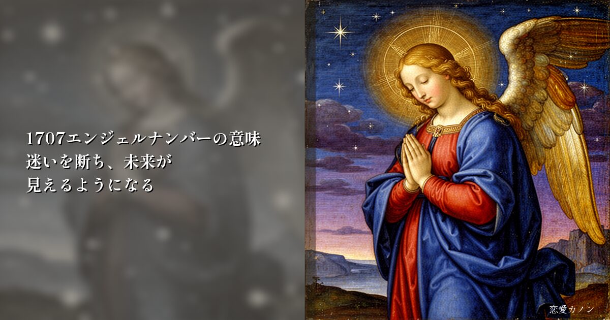 1707エンジェルナンバーの意味｜迷いを断ち、未来が見えるようになる