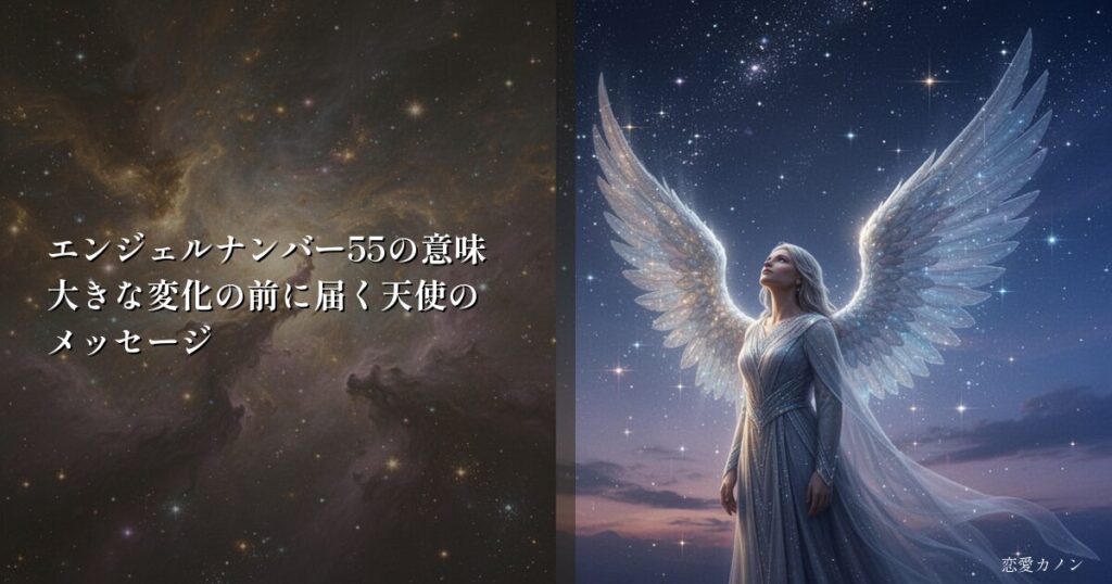 エンジェルナンバー55の意味｜大きな変化の前に届く天使のメッセージ