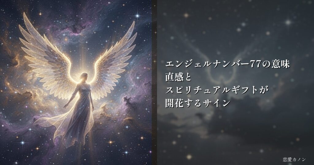 エンジェルナンバー77の意味｜直感とスピリチュアルギフトが開花するサイン