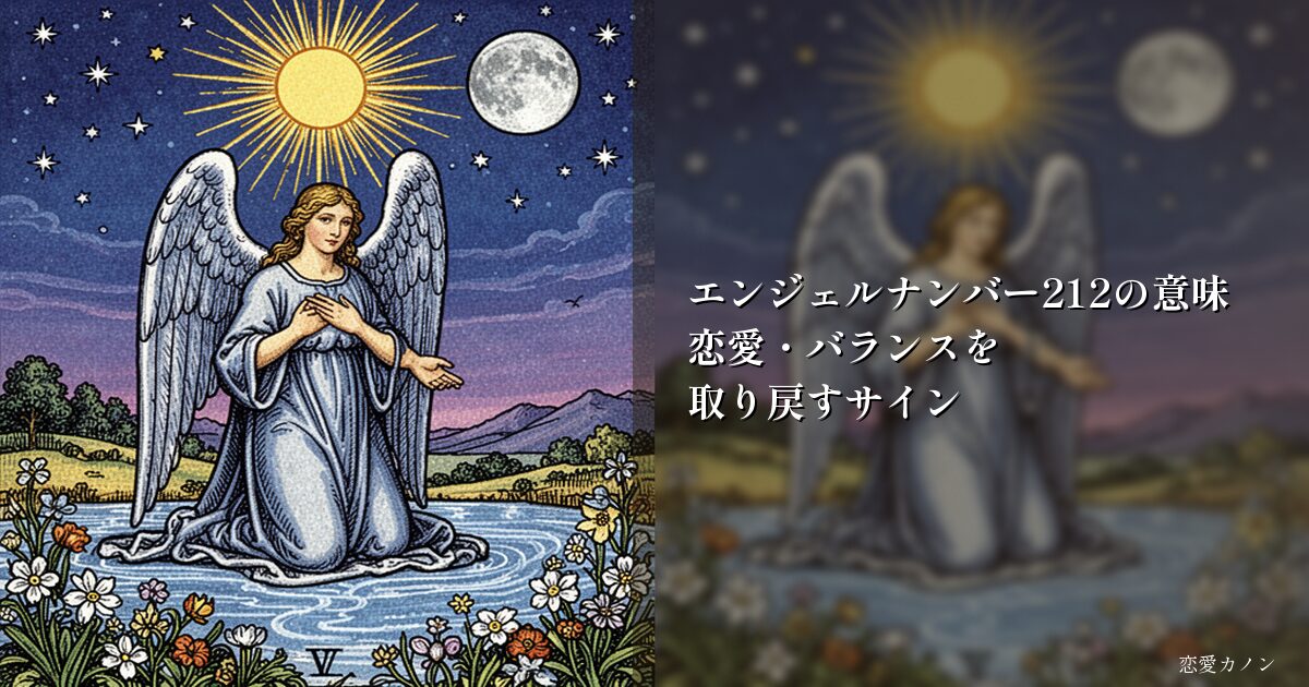 エンジェルナンバー212の意味|恋愛・バランスを取り戻すサイン