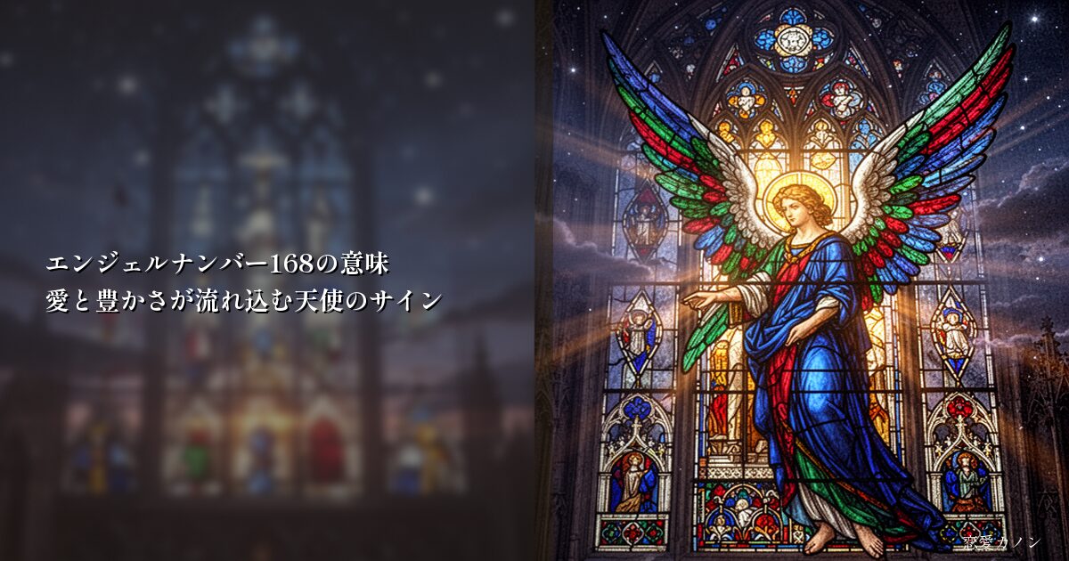エンジェルナンバー168の意味｜愛と豊かさが流れ込む天使のサイン