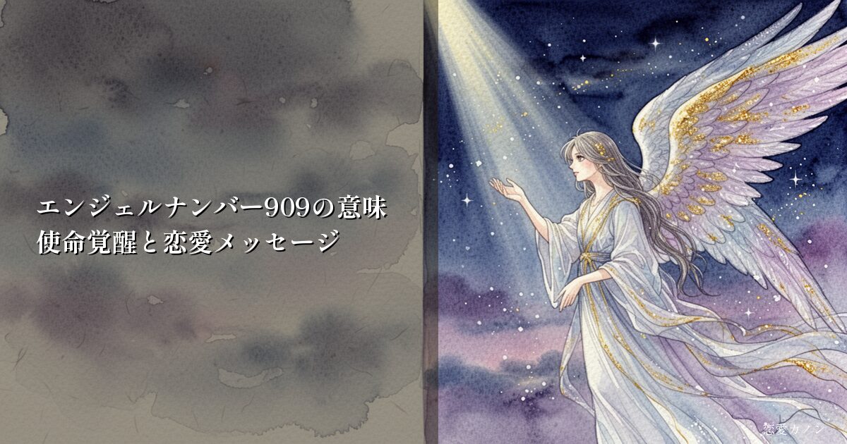 エンジェルナンバー909の意味|使命覚醒と恋愛メッセージ