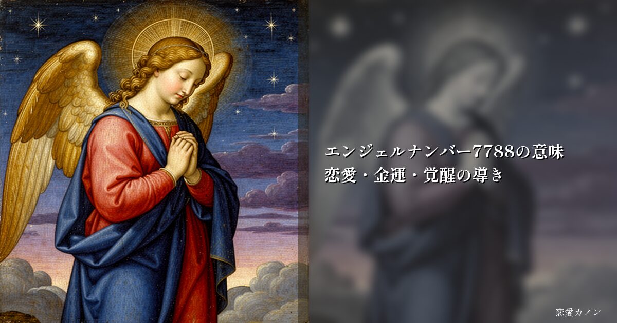 エンジェルナンバー7788の意味｜恋愛・金運・覚醒の導き