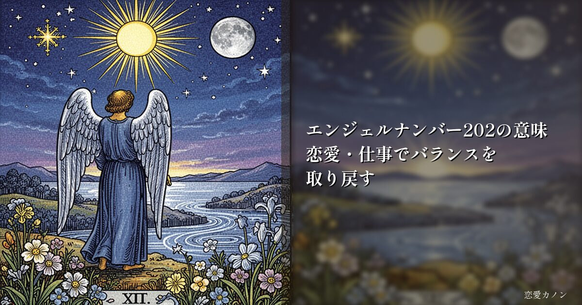 エンジェルナンバー202の意味｜恋愛・仕事でバランスを取り戻す