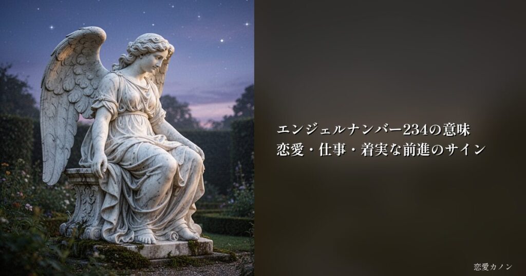エンジェルナンバー234の意味｜恋愛・仕事・着実な前進のサイン