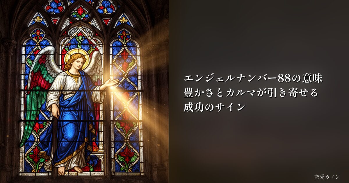 エンジェルナンバー88の意味｜豊かさとカルマが引き寄せる成功のサイン
